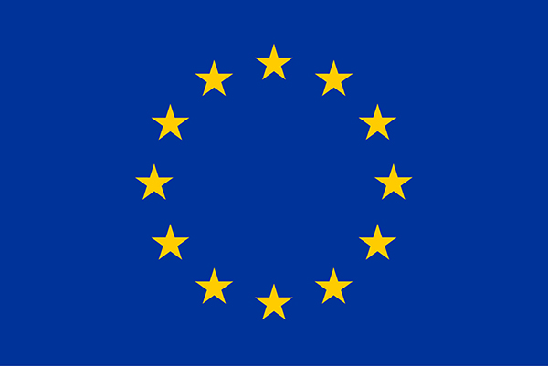 EU flag yellow low